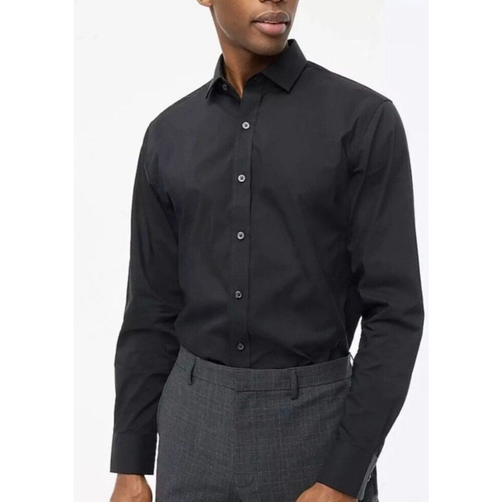 J.Crew Slim performance dress shirt in Black NWT Size XL